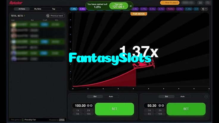 available types of FantasySlots bet including pre-match live express and system bets